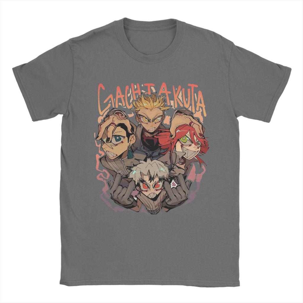 Japanese Anime Gachiakuta Cleaners T Shirt Unisexs  Pure Cotton Vintage TShirts Crew Neck  Tees Short Sleeve Tops Birthday Gift