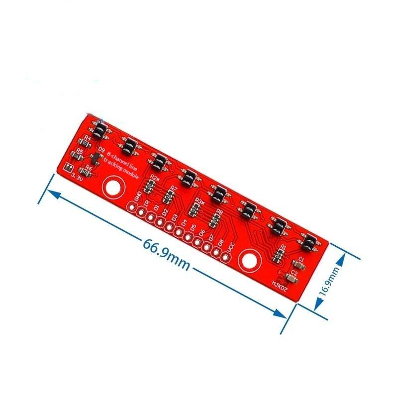 1Pcs For Arduino Smart Car Robot Diy Projects 8-Channels Infrared Line Tracking Sensor Module Digital Output