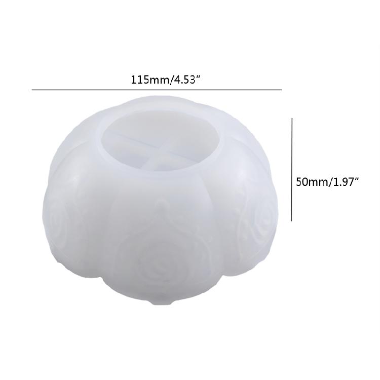 Schale Harzformen Silikon Lotus Epoxidharz Gießform DIY Schmuckkästchen Form