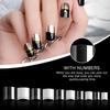 500ks krátkých nástavců na nehty Akrylové nehty čisté falešné nástavce na nehty Krátké umělé nástavce pro DIY nail art manikúru s krabičkou