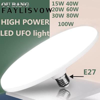 Energy-saving UFO LED Bulb Light Flat Low Height Ceiling Aluminum Base E27 LED Lighting