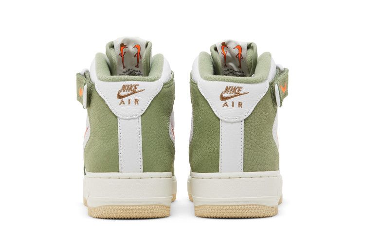 Nike Air Force 1 Mid QS 'Oil Green Orange'