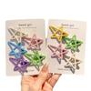 2pcs Candy Color Metal Star Hair Side Clips Hairpins Girls Sweet Colorful Barrettes for Baby Cute Children Styling Accessories