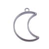 Geometric Openwork Resin Charms MOON HEART Pendants Multi Color Alloy Jewelry Component