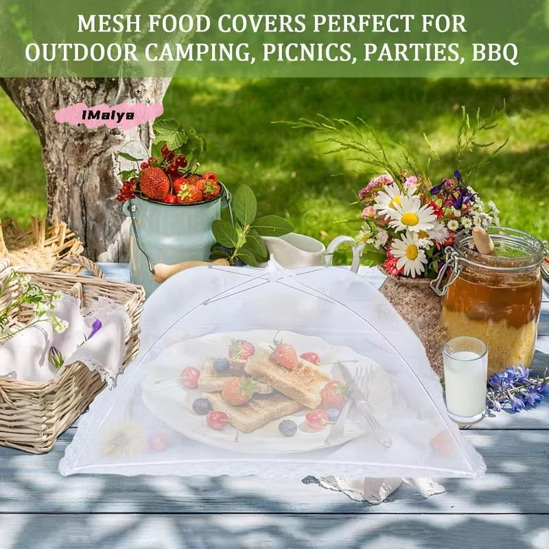 M-1PC Food Cover Mesh Folding Washable Flies Tables Cover Insect Proof Protective Dish Covers Home Kitchen Storage Accessaries