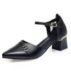 Fashion Women Fashion Sweet Light Weight Black Hollow Out Spring & Summer Office Heel Shoes Lady Beige Work Pump Sapatos Femininas Ea264