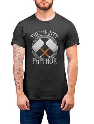 Cadeau Fête des Pères Homme T-Shirt Le Puissant FA-THOR Papa Drôle Anniversaire Papa