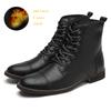 Classic Vintage Western Cowboy Boots Men Fashion Brown Leather Mens Boots Comfortable Pointed Knight Shoes Male Motorcycle Boots