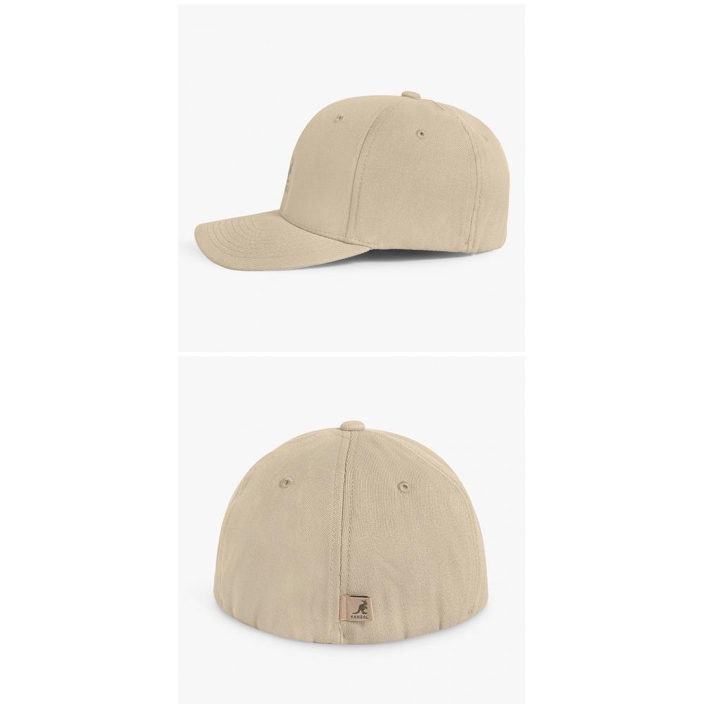 Kangol 8650bc Beige Flex Fit Wool Ball Cap