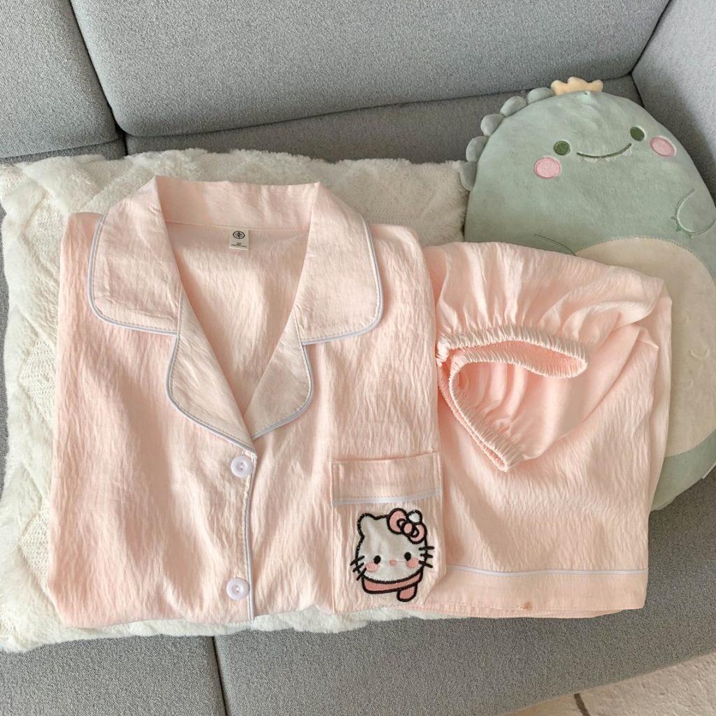 Sommer neue Pyjamas Damen kurzärmelig Shorts dünne Wolkenbaumwolle Cartoon niedlich große Größe Koreanische Version Loungewear