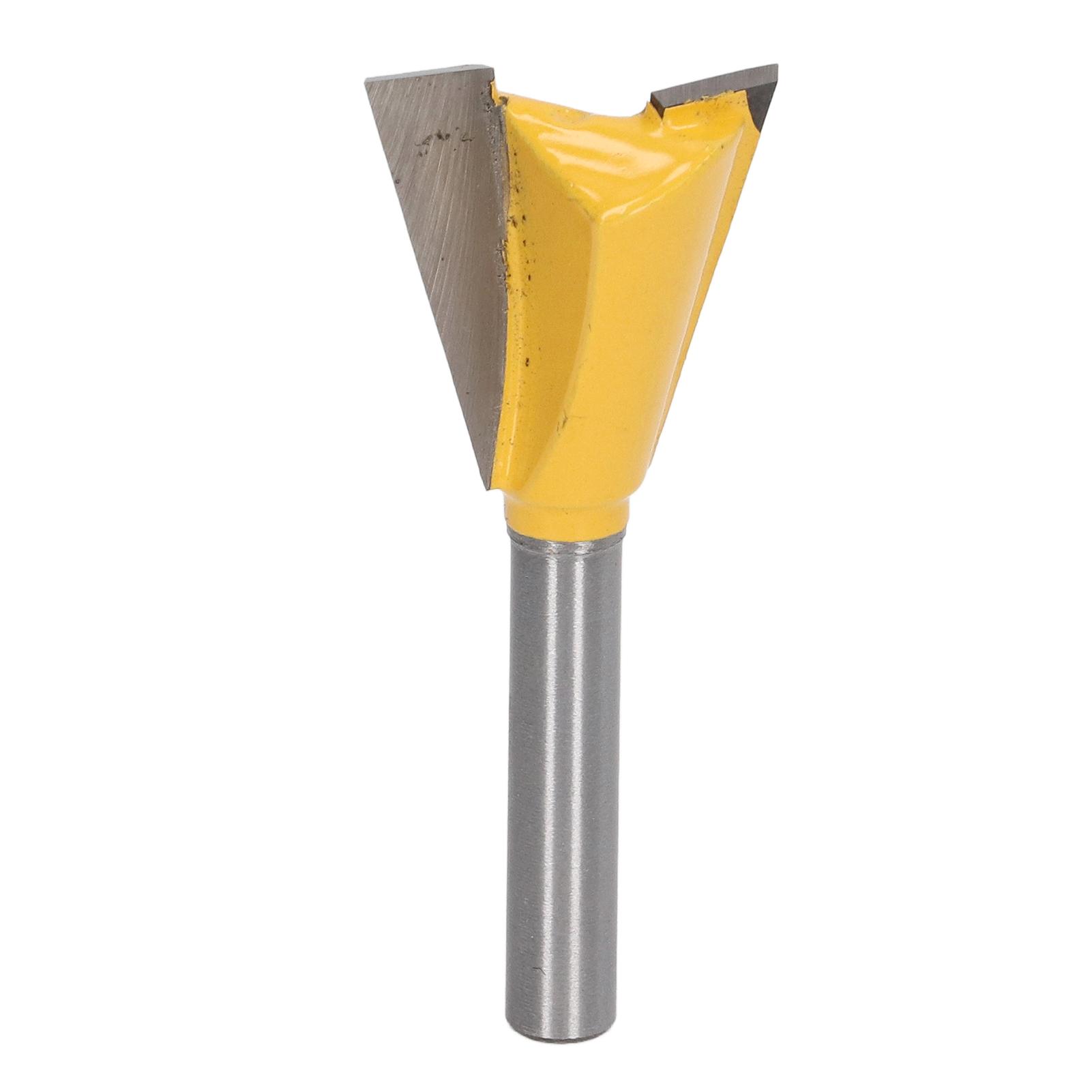 

Dovetail Router Bit 6mm 1 4in Shank Dovetail Shape Wood Grooving Cutter Sharply Efficient Woodworking Router Bit 7 8