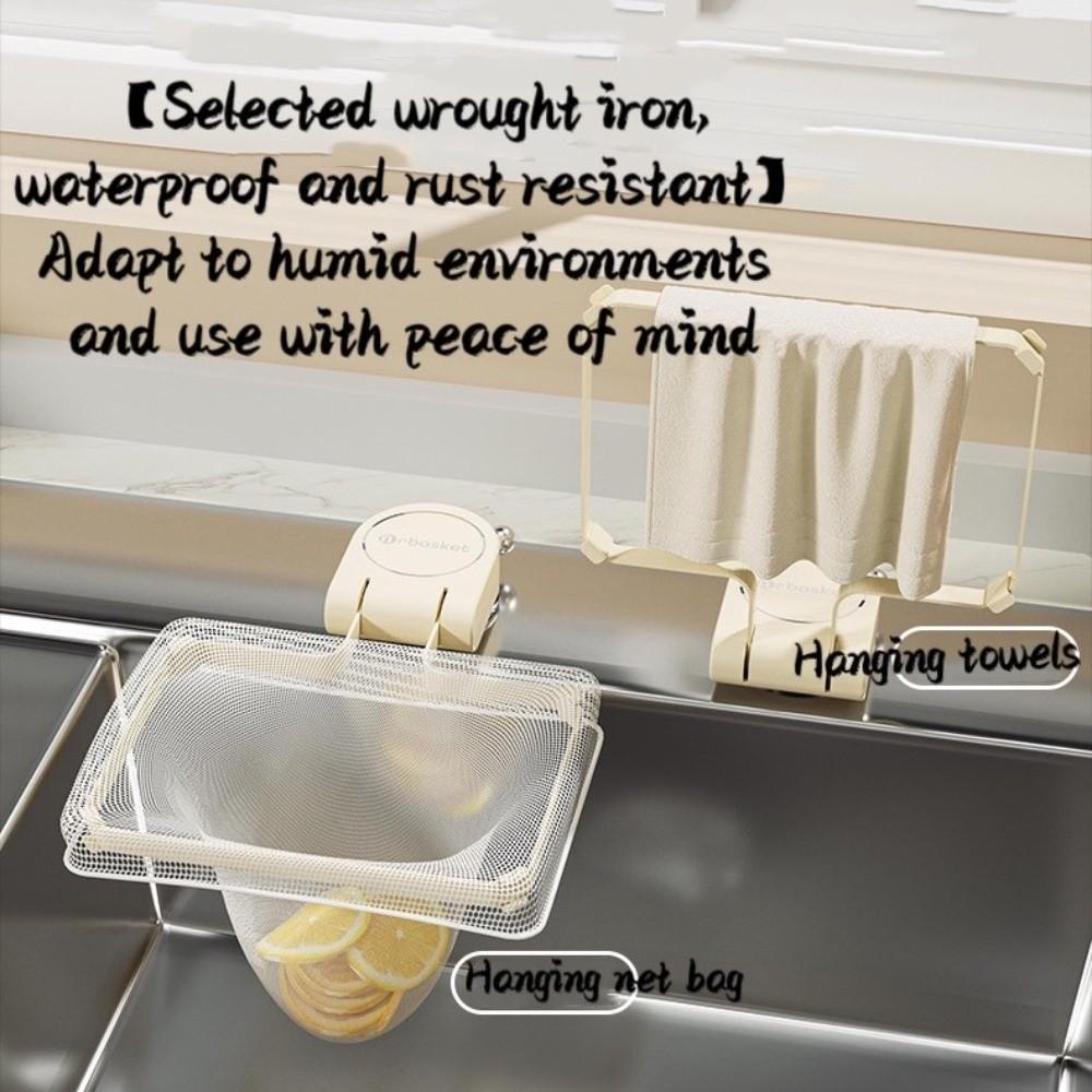 Spülbecken Sieb Spülbeckenfilter Gestell Abnehmbares Müllfilter Regal Hochwertiger Filterbeutel Küche