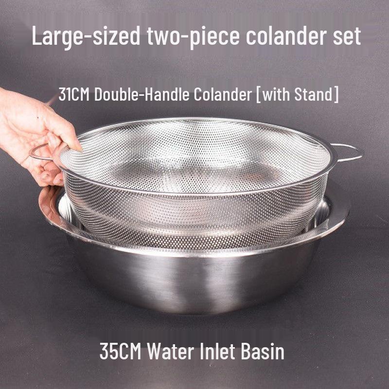 Stainless Steel Sink Drain & Vegetable Washing Basket