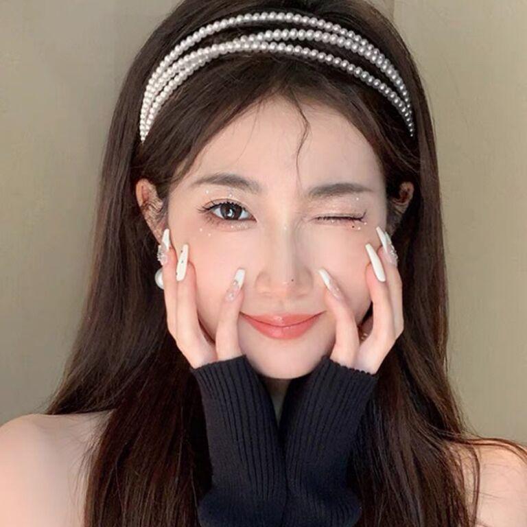 

2024 French Summer Pearl Headband - Elegant Women s High Skull Top Hair Accessory