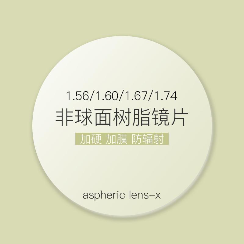 High-definition anti-radiation aspherical anti-blue light lenses1.56/1.61/1.67/1.74Ultra-thin resin prescription glasses 1.56Refractive index【0-