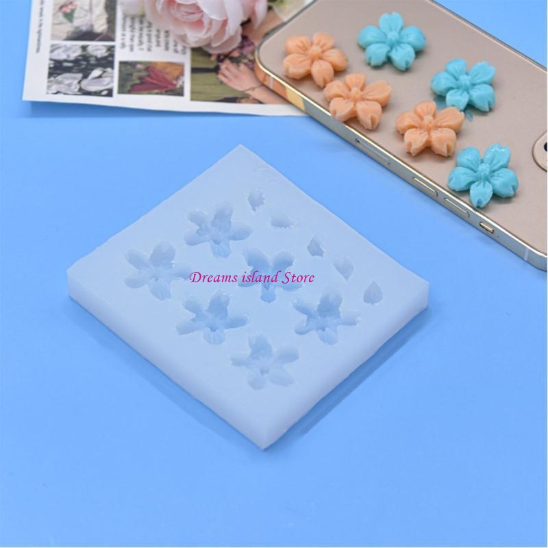 Small Flower Fondant Silicones Molds Cake Decoration DIY Baking Tool Epoxy Resins Chocolate Mould Soap Candy Molds HX6C