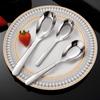 Zhishi 316 Stainless Steel Flat-Bottom Spoon Set