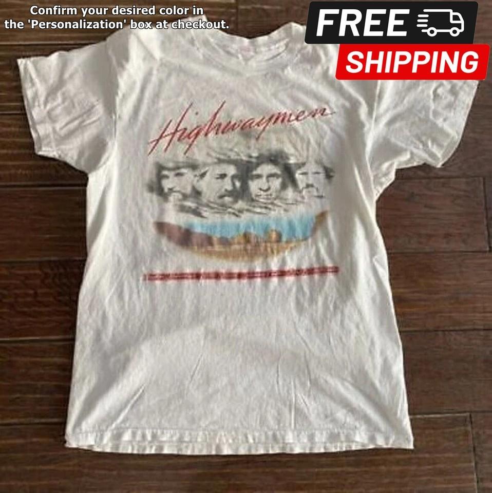 VTG Highwaymen Tour T Shirt Johnny Cash Willi Nelson Waylon Jennings XXXXL