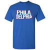 Philadelphia Basketball Staat Umriss Unisex T-Shirt - Königsblau