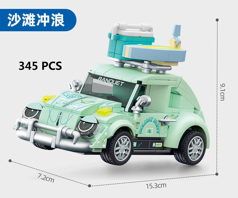Auto da Corsa di Città Modello Blocchi da Costruzione Mattoncini Fai da Te MOC Giocattolo Classico Rally Sportivo Super Pilota Veicolo Regalo di Natale Tecnica