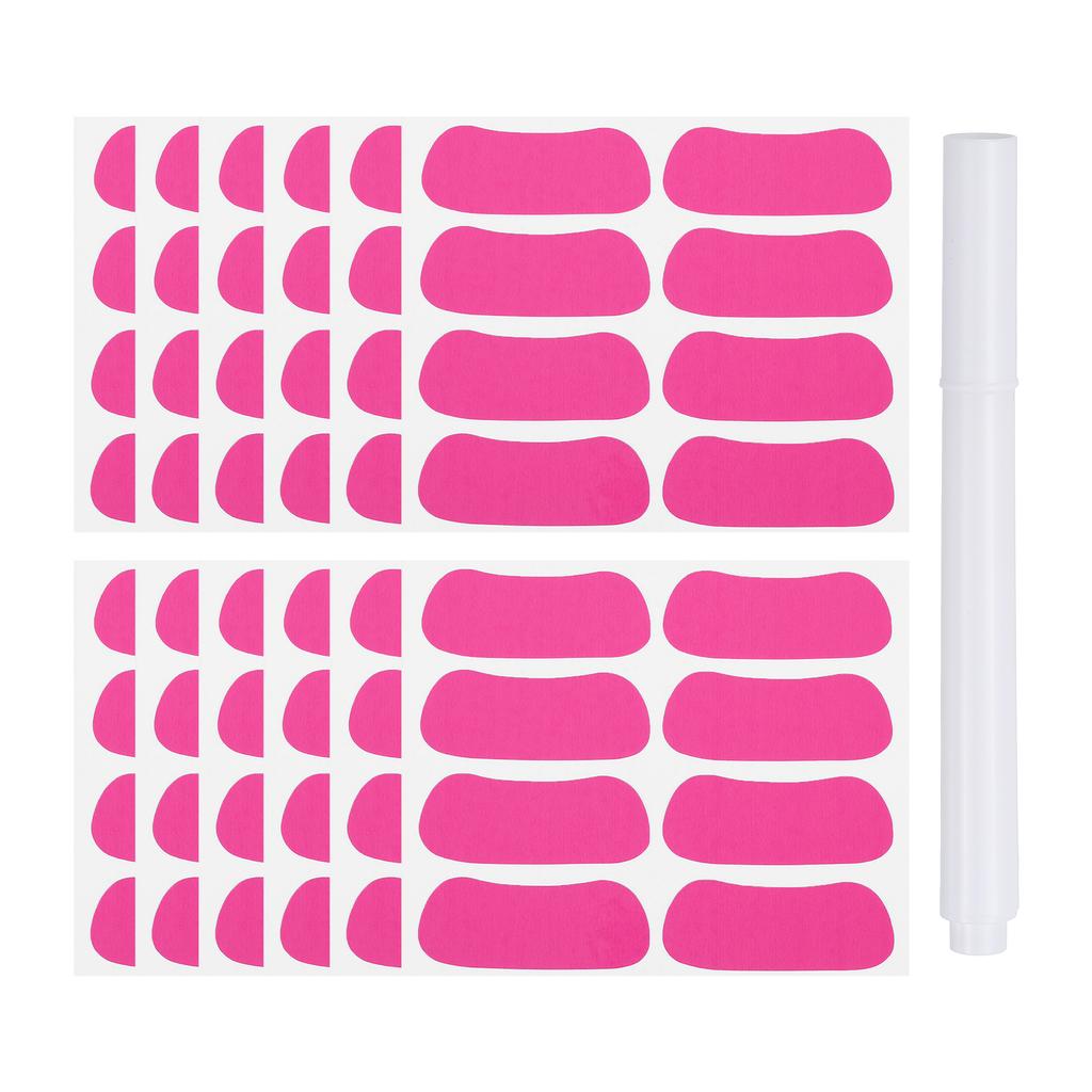 48-144Pairs Sports Eye Black Stickers Under Eye Black Strips Football Face Stickers Breathable Eyeblack Sticker with 1Pcs Pencil