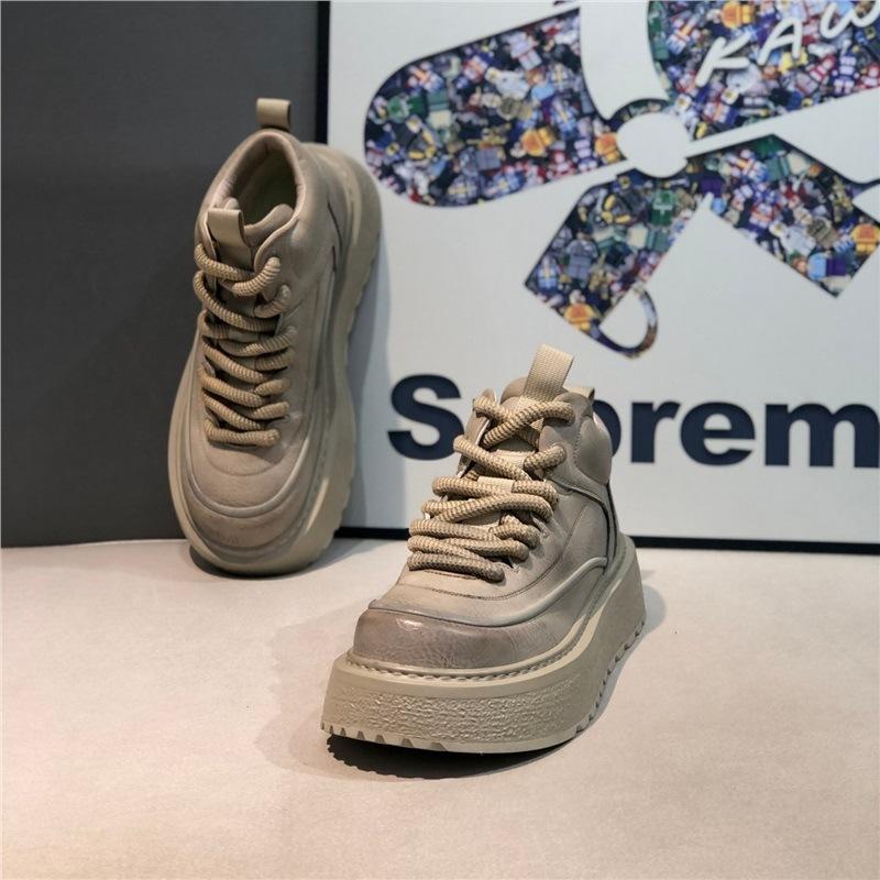 

Spring new lightweight platform casual shoes low-top casual board shoes 12 38 белый