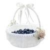 1Pc Flower Girl Basket Simulation Petals Party Home Decor Gift Placing Flower Petals And Candy For Elegant Wedding Supplies