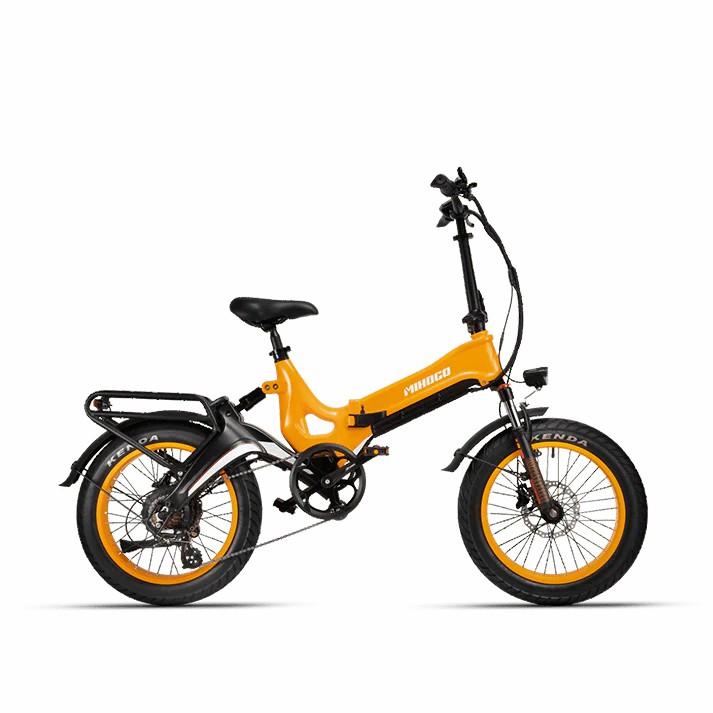 Elektrisches Faltrad MIHOGO 20" 750W Motor Citi Ebike 48V 12.8AH Höchstgeschwindigkeit 40Km/h Zuladung 150Kg Gelb NX