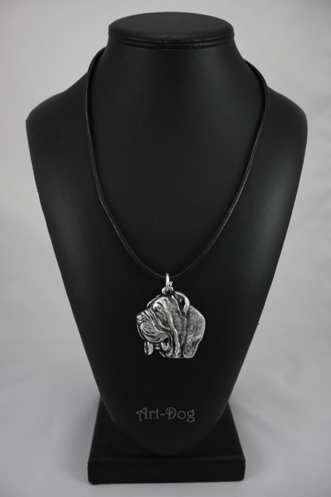 Neapolitan Mastiff, Mastino Napoletano - Necklace with dog, silver-plated pendant for dog fan, unique jewelry by Art-Dog brand