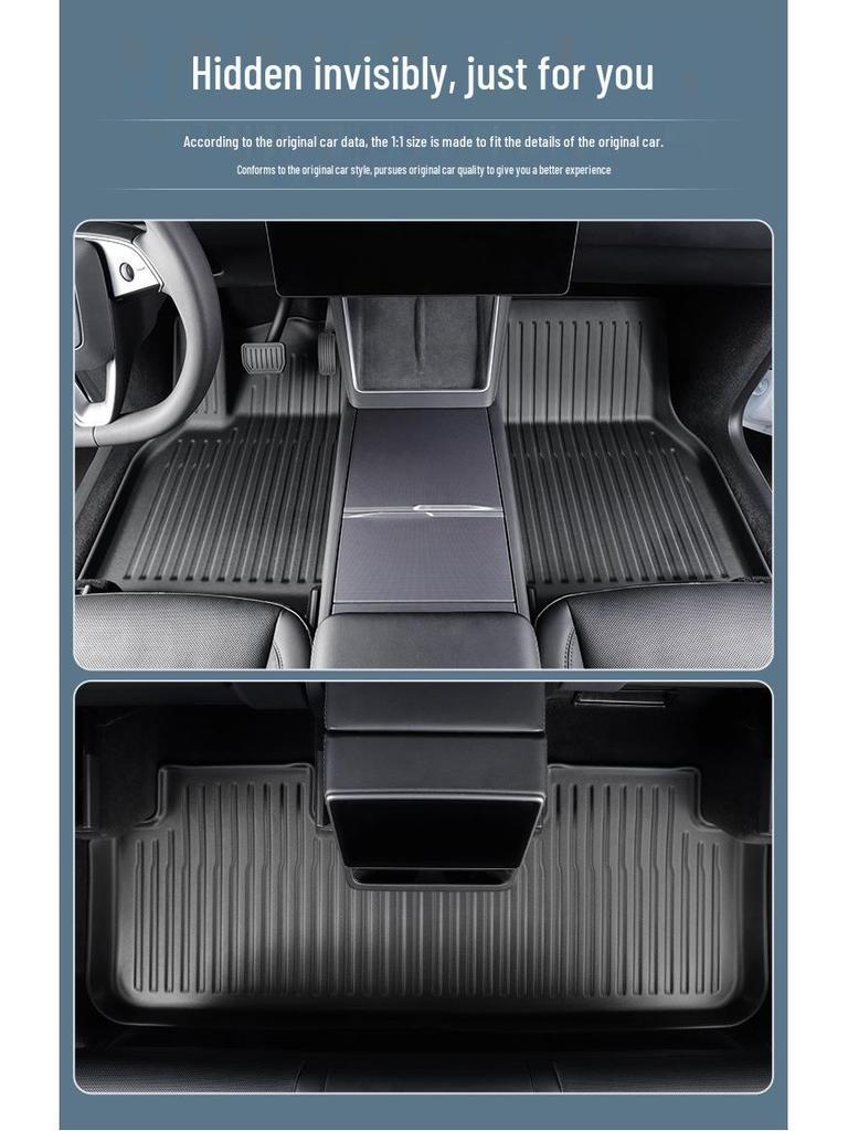 Tesla Model Y Floor & Trunk Mats - Waterproof TPE (2025 Facelift)