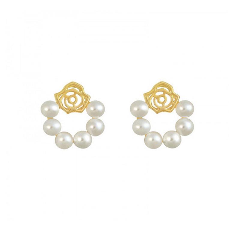 Retro Light Luxury Korean-Style Pearl Tassel Earrings for Women