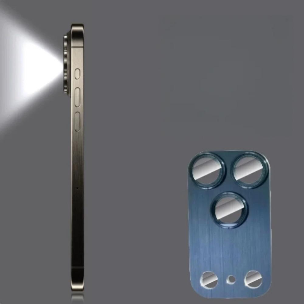 Luxury Solid Color Metal Alloy Bumper Lens Full Protect Case for IPhone 17 Pro Max / 17Pro Camera Tempered Glass Film Scratch Cover Cap Phone Accessry