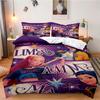 Conjunto de Cama Caçadores de Demônios K-Pop para Fã Crianças Lavável à Máquina Durável Tamanho King Queen Solteiro para Meninas K-pop Decoração de Casa Quarto