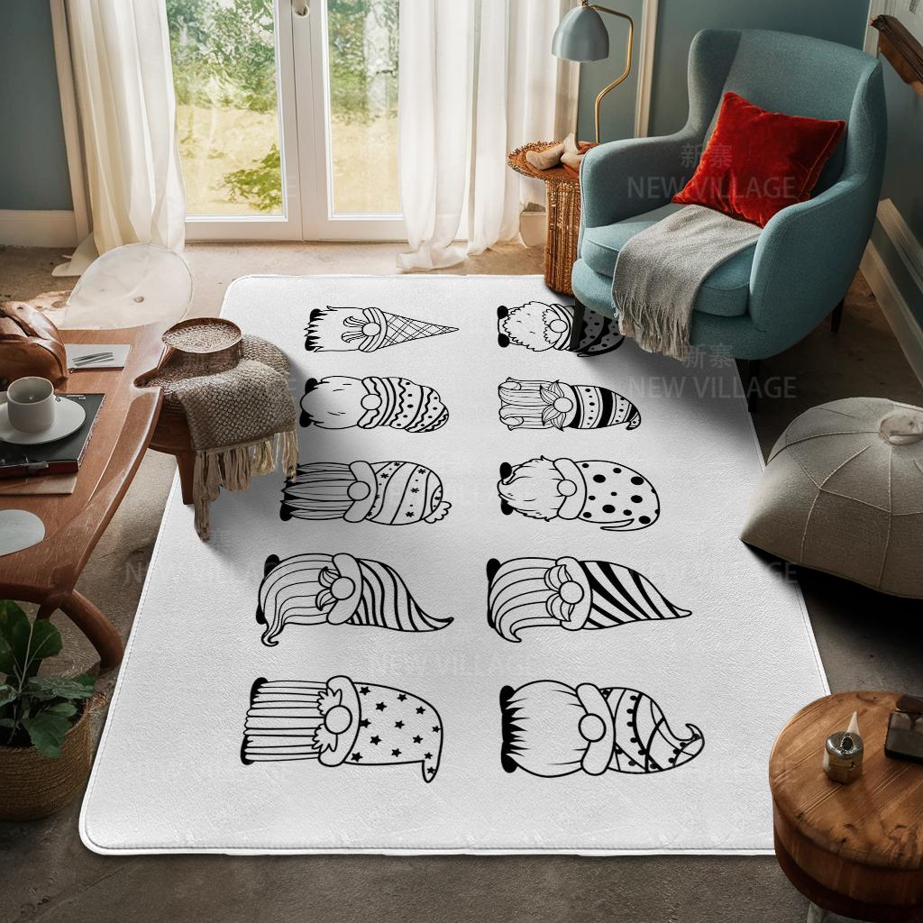 House Entrance Carpet Home Door Mat Living Room Bath Foot Bathroom Non-slip Water Absorption Rugs Bath Merry Christmas Winter