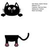 Removable Switch Sticker Cute Black Cat Light Switch Sticker Cartoon Cat