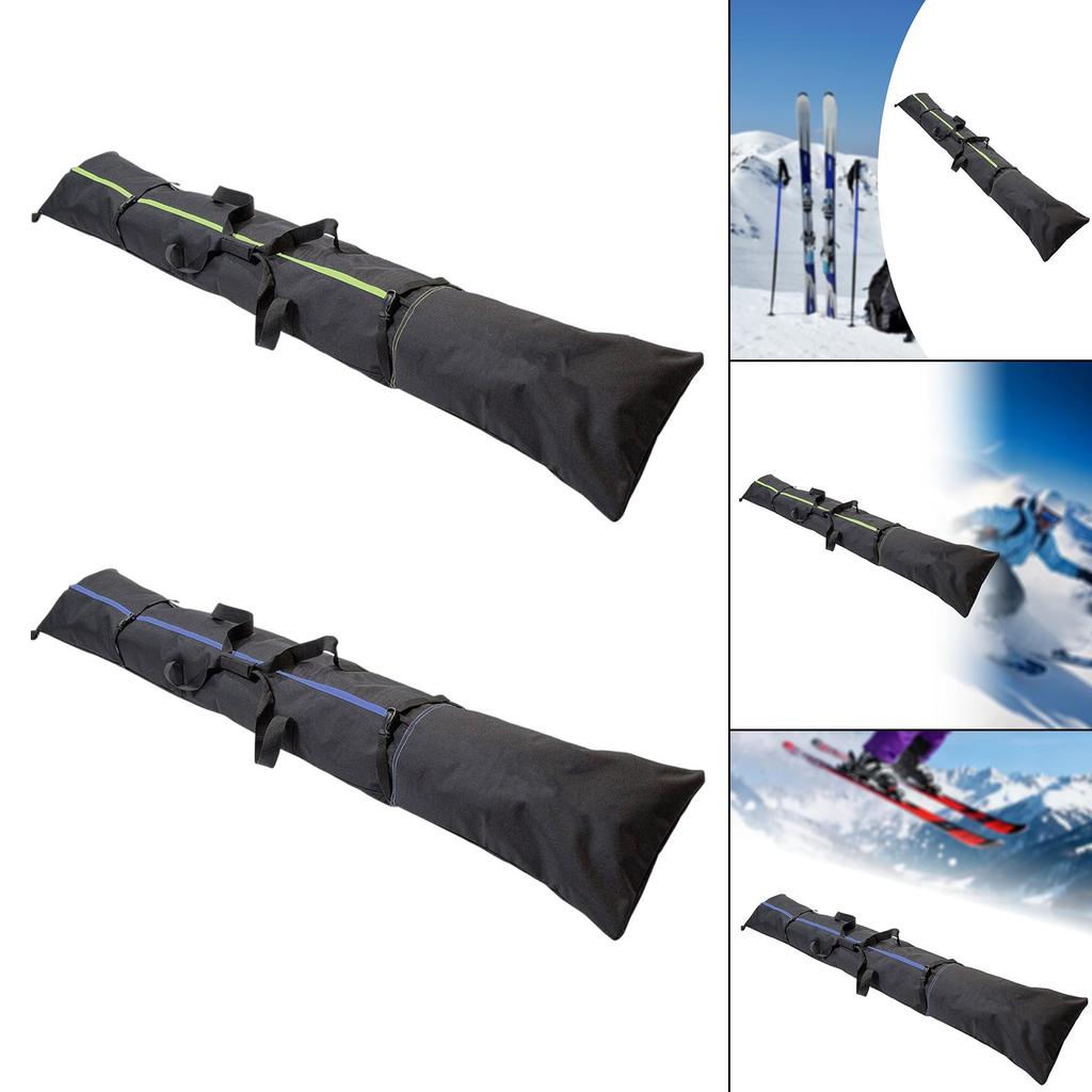 Large Capacity Ski Bag 200cm Waterproof Snowboard Pouch Durable Travel Storage for Skis Poles and Winter Gear