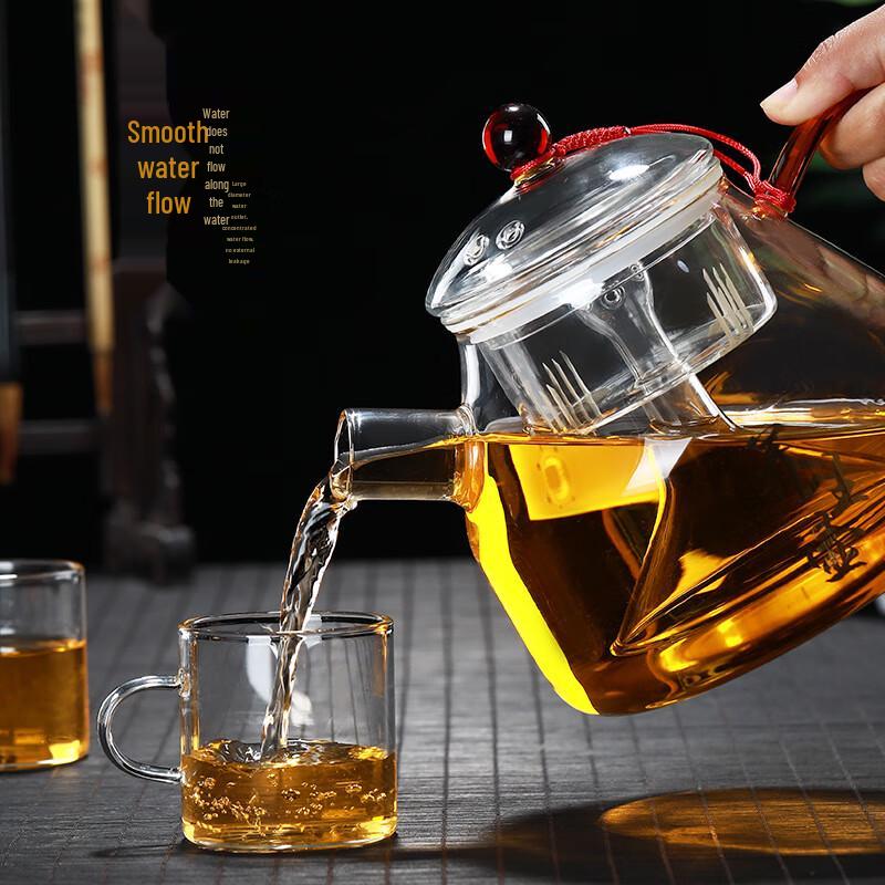 Shangqi 1200ML Heat-Resistant Glass Teapot with Infuser