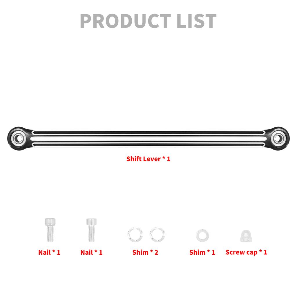 Motorcycle 330mm Gear Shift Linkage Aluminum Levers For Harley Touring Road King Glide FLHT FLHX Softail Fat Boy FLHC 1986-2024