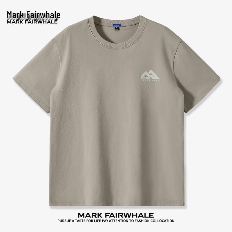 Mark Hua Fei 220g Heavyweight Pure Cotton Men s Casual Short Sleeve T-Shirt 2XL