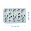 F26C Multi Use Silicone Mold Rabbit Theme Egg Shaped Silicone Mold Baking Tool Gift