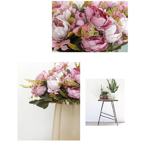 1Pc Artificial Peony Wedding Flower Blossom Home Living Party Room Decoration