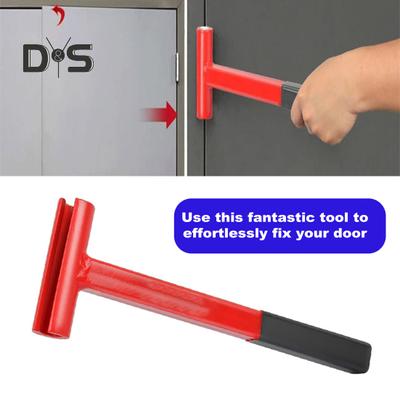 Hinge Adjustment Tool Long Handle Hinge Bender Wrench High-Strength Portable Heavy-Duty Painted Steel Hinge Wrench with Rubber Grip