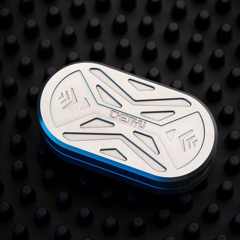 

Edc Magnetic Push Card Rotating Mechanical Slider Stainless Steel Pushing Plate Sensory Fidgeting Stress Relief Toy Anti Anxiety