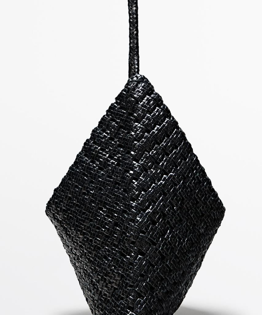 Massimo Dutti Napa Leather Weaving Bag
