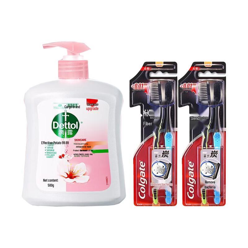 

Набор: Мыло для рук Dettol и Зубная щетка Colgate