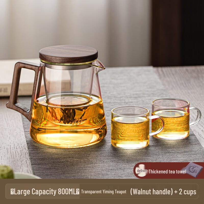 Handton Hand-Painted Glass Tea Set
