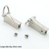 Bag Side Clip Buckle 1 Pair Metal D Ring Leather Strap Connector for Canvas Tote Handbag Hardware Accessories