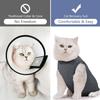 Katzen Genesungsanzug Weicher Katzen Operations-Genesungsanzug Katzen-Einteiler für Katzen nach der Operation, Kegel-E-Halsband-Alternative Leckschutz-Schutzanzug