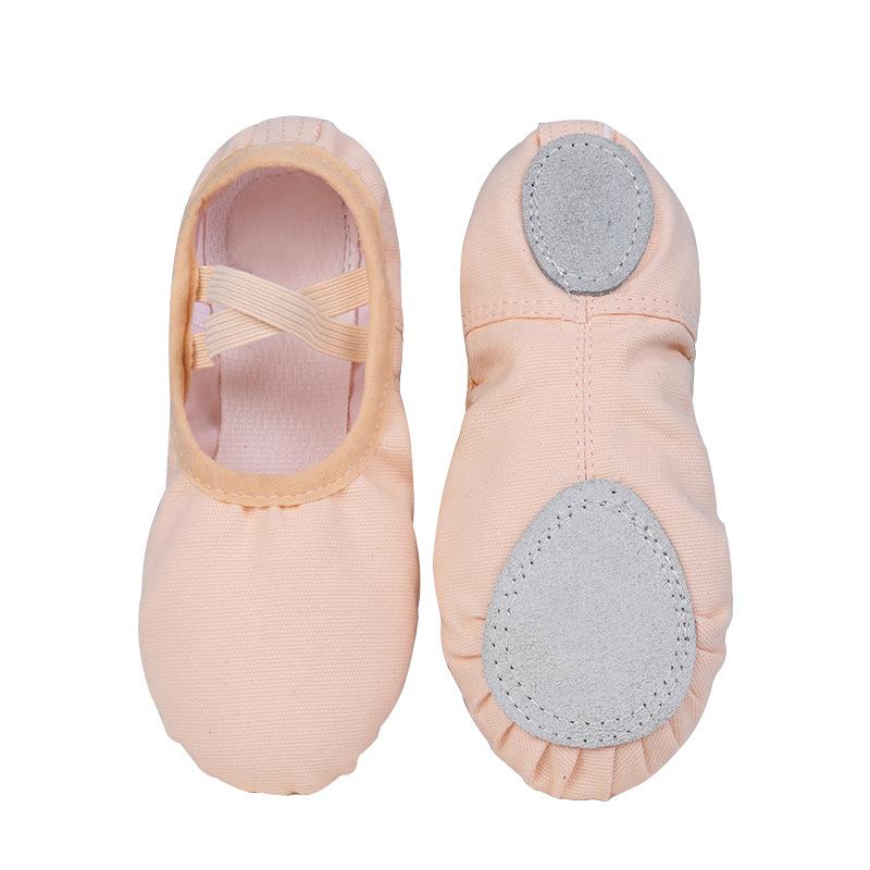 Flat ballet shoe for girls and women, soft children canvas shoe, black, red, white, pink, teacher, children
