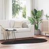 Area Rug HUARTE Black 100 X 200 Cm Polyester